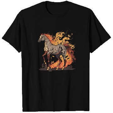 Discover a horse and flames, i burn for horses T Shirts