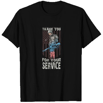 Discover Thank You For Your Service Veteran US Flag Veteran T Shirts