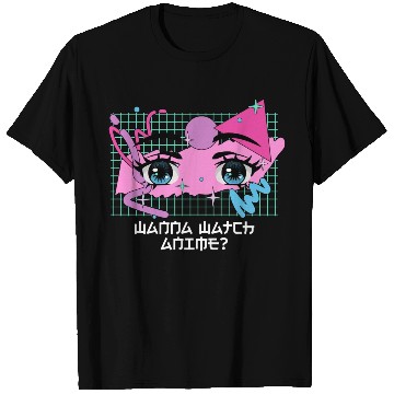 Discover Wanna Watch Anime Kawaii Japanese Cute Japan Anime T Shirts