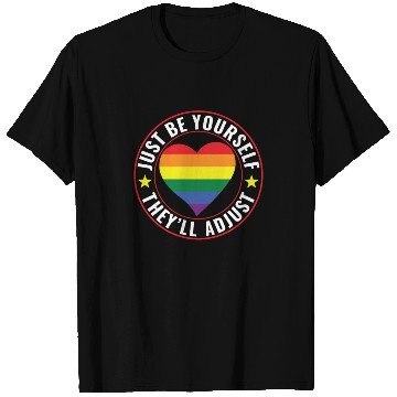 Discover LGBT Lesbian Gay Pride Be Yourself They'll Adjust T Shirts