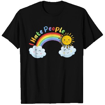 Discover Cute Sun And Cloud I Hate People T Shirts