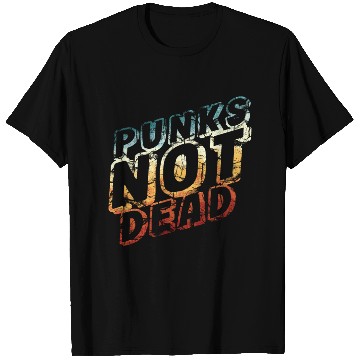 Discover punks not dead - retro punk rock T Shirts