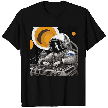 Discover Intricate detailed artwork of astronauts using T Shirts