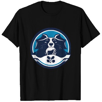 Discover Border Collie Round Portrait T Shirts