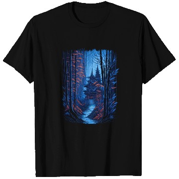 Discover Japanese Temple in a Bamboo Forest T Shirts