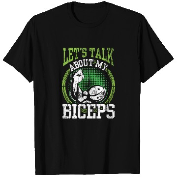 Discover Let's Talk About My Biceps Curl Muscle Sayings T Shirts
