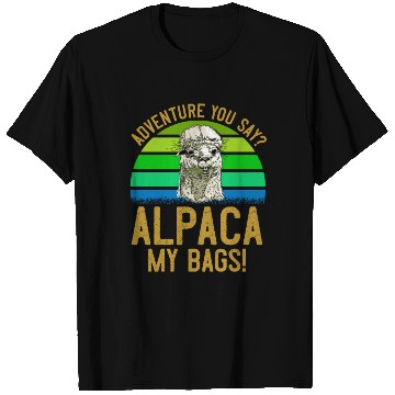 Discover Alpaca my Bags Mountaineer funny Hiking T Shirts