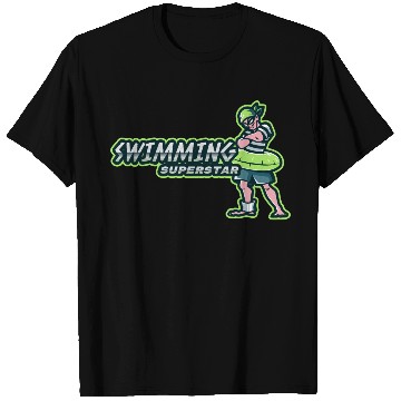 Discover Swimming Superstar | Boy With Swim Ring T Shirts