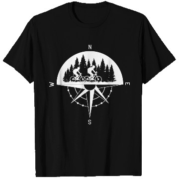 Discover MTB Compass Mountain Bike Couple In Love T Shirts