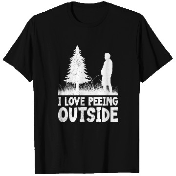 Discover I love peeing outside funny Hiking lover Climber T Shirts