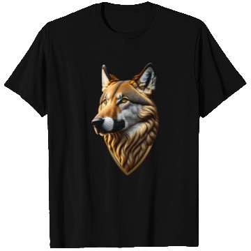 Discover Brown Wolf Graphic T Shirts