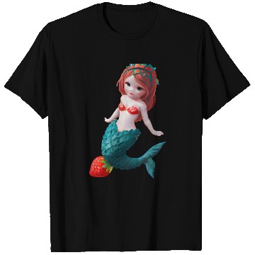 Discover Strawberry mermaid T Shirts