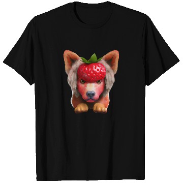 Discover Strawberry dog dog T Shirts