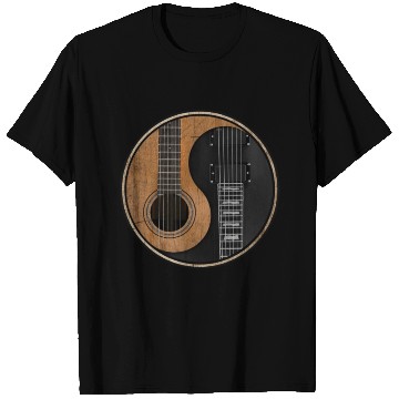 Discover Ying Yang Guitar ArTwork T Shirts