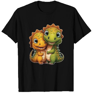 Discover Cute dino dinosaur siblings brothers kids love T Shirts