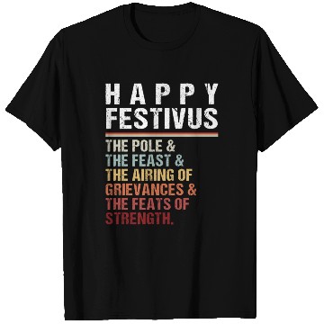 Discover Happy Festivus Christmas Holiday Retro Vintage T Shirts