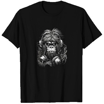 Discover Black and white gorillas, Digital Illustration, T Shirts