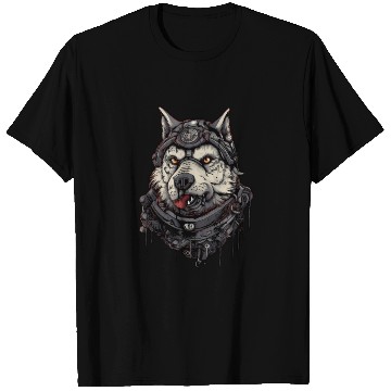 Discover Dog wolf pilot, scifi , Digital Illustration, T Shirts