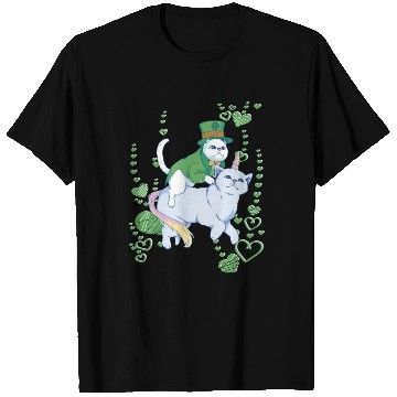 Discover Kleeblatt Ireland cat unicorn green st Patricks Da T Shirts
