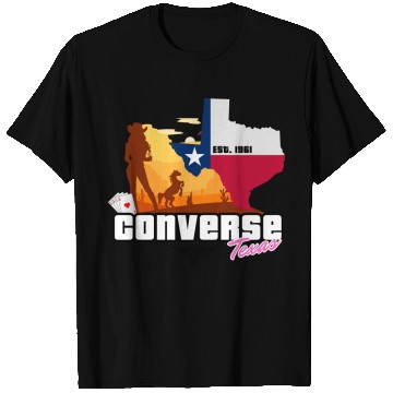 Discover Converse Texas EST 1961 Comic T Shirts Design
