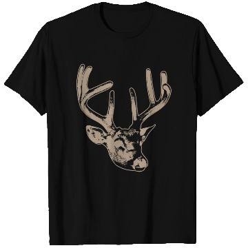 Discover beige deer head T Shirts