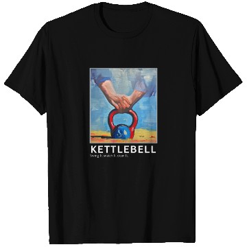 Discover Gym Kettlebell Painting T Shirts