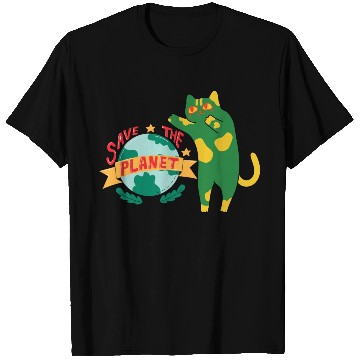 Discover Save The Earth Its The Only Planet With Cat T Shirts