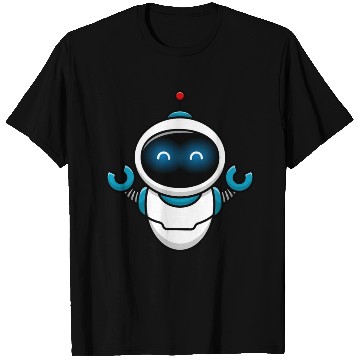 Discover Cute Robot Cartoon Vector Icon Illustration T Shirts