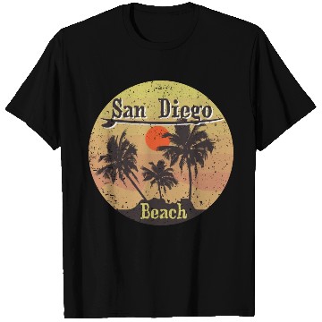 Discover San Diego Beach Surfing T Shirts 12166736 09