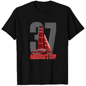 Discover America's Cup 37 Red T Shirts
