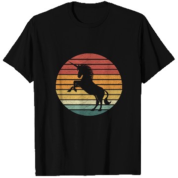 Discover Unicorn Lover - Vintage Sunset Unicorn T Shirts