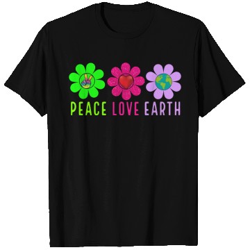 Discover Peace Love Earth, Peace Love People Earth Day T Shirts