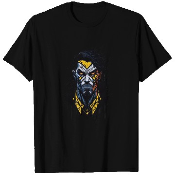 Discover Angry Warrior: Mysterious Comic Style Art T Shirts