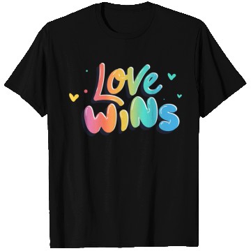 Discover Love Wins pride month T Shirts