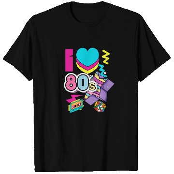 Discover I Love 80s funny 80s women style T Shirts