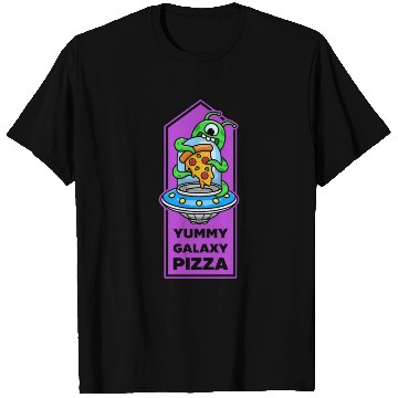 Discover Yummy Galaxy Pizza. T Shirts