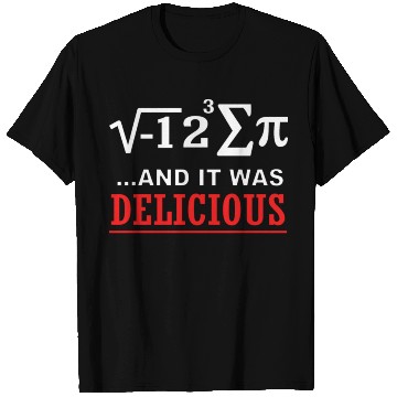 Discover Math I Ate Some Pie And It Was Delicious Pi Day T Shirts
