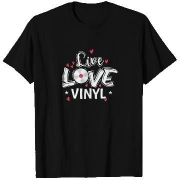 Discover Live Love Vinyl Record Music Phonogram T Shirts