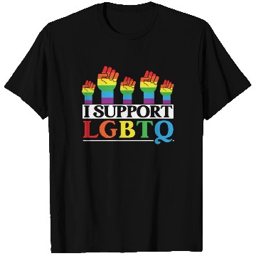 Discover I Support LGBTQ Rainbow Pride Month Gay Pride T Shirts