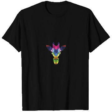 Discover giraffe head made of geometric shapes T Shirts