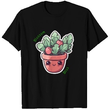 Discover Cute cartoon potted plant T Shirts