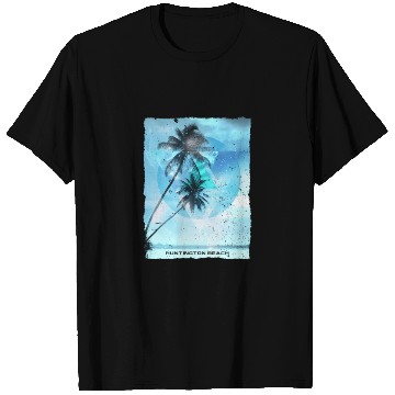Discover Artistic Huntington Beach California Palm Tree T Shirts
