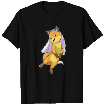 Discover Fox As Bride With Veil T Shirts