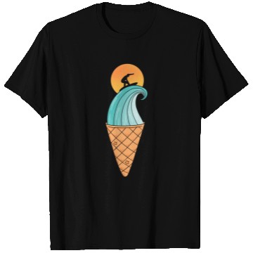 Discover Nature Wave Ice Cream T Shirts