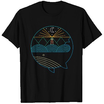 Discover Nature Ocean Minimalist T Shirts