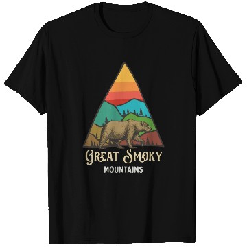 Discover Great Smoky Mountains Vintage Landscape T Shirts
