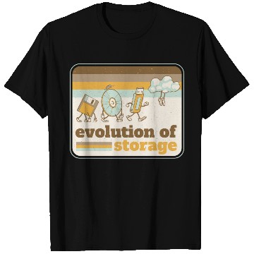 Discover Computer storage evolution T Shirts