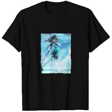 Discover Artistic Amelia Island Florida Palm Tree Vacation T Shirts