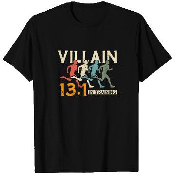 Discover Half Marathon Villain In Training 13.1 Retro Race T Shirts