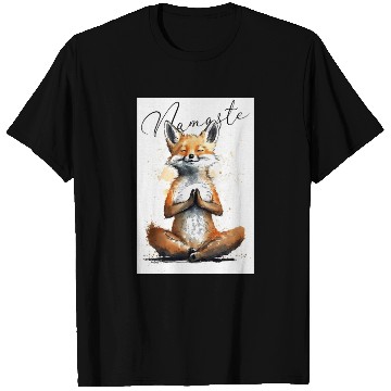 Discover Fox Power Yoga Teacher Animal Humor Namaste Karma T Shirts